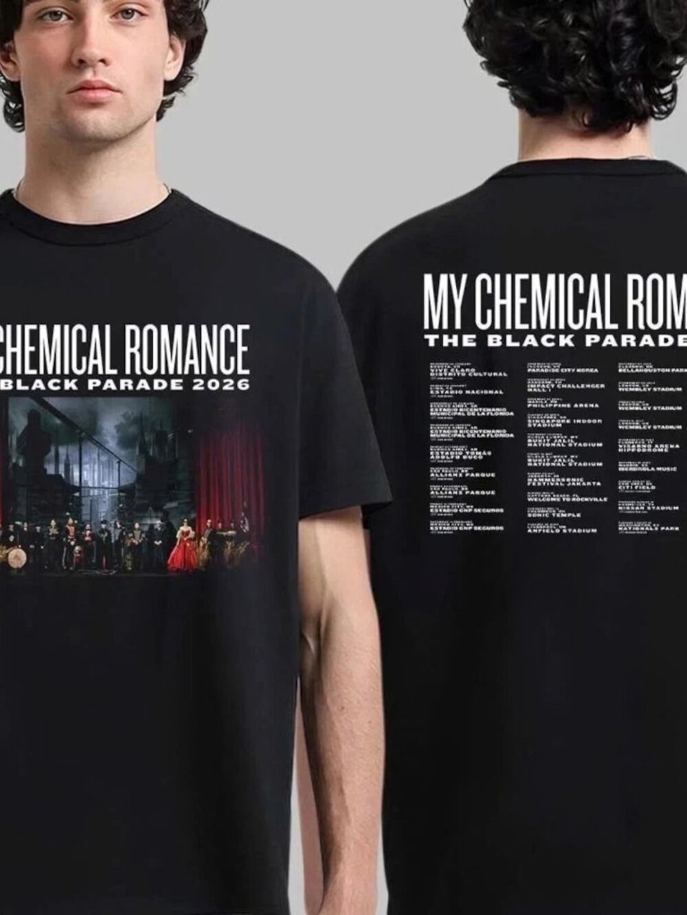 My Chemical Romance The Black Parade 2026 Tour T-Shirt